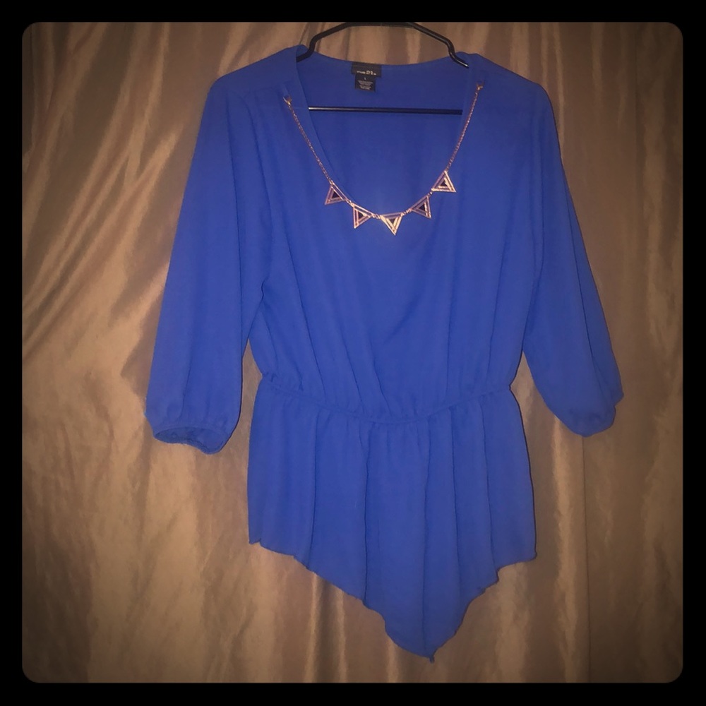 Rue21 royal  blue blouse